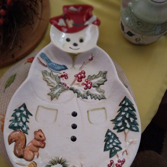 NWT Tracy Porter "Jolly Ol' Snowy" Large Snowman Serving Platter - Picture 4 of 7